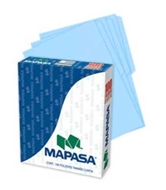 Folders mapasa t/carta azul c/100